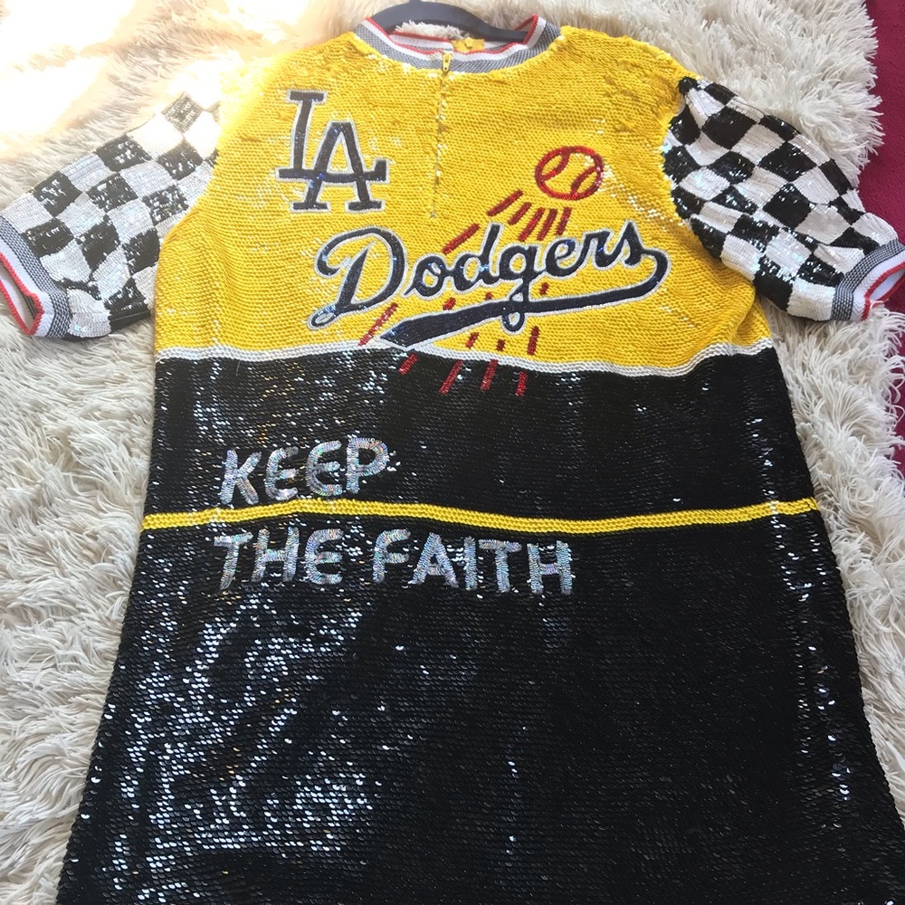 Authentic Ashish Sequined LA Dodgers Dress/Shirt